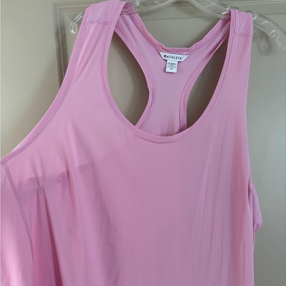 Pink Athleta athletic shirt